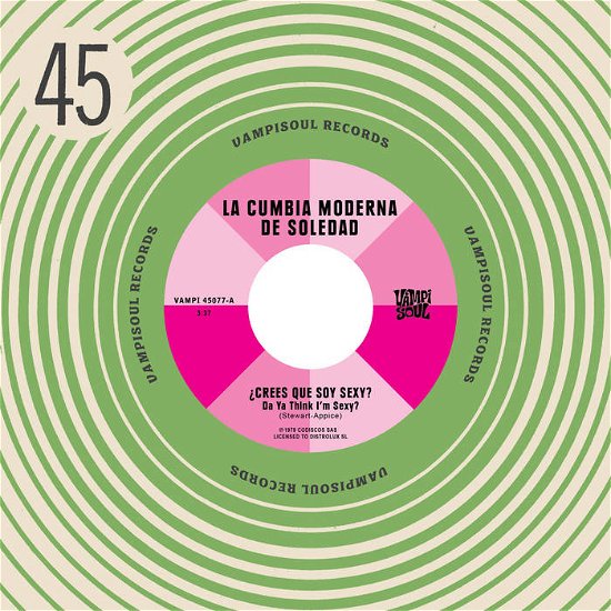 Cover for La  Cumbia Moderna de Soledad &amp; Machuca Cumbia · Da Ya Think I'M Sexy? / stayin' Alive (LP) (2024)