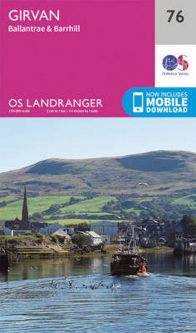 Girvan, Ballantrae & Barrhill - OS Landranger Map - Ordnance Survey - Bøker - Ordnance Survey - 9780319261743 - 24. februar 2016