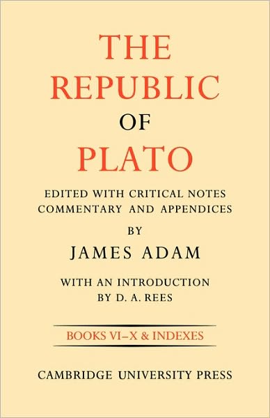 Cover for J Adam · The Republic of Plato - The Republic of Plato 2 Volume Paperback Set (Paperback Book) (2009)