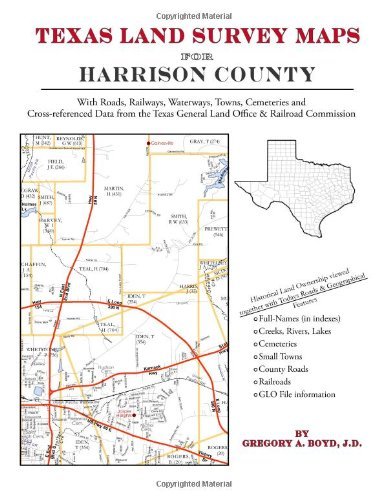 Cover for Gregory a Boyd J.d. · Texas Land Survey Maps for Harrison County (Taschenbuch) (2012)