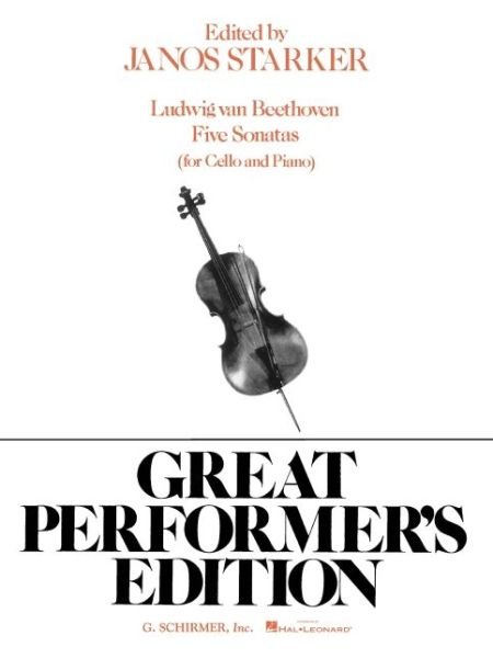 Cover for Ludwig van Beethoven · 5 Sonatas (Book) (1986)