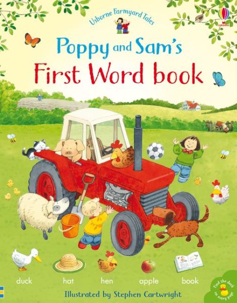 Cover for Heather Amery · Poppy and Sam's First Word Book - Farmyard Tales Poppy and Sam (Innbunden bok) (2019)