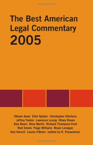 Cover for Rosemary Passantino · The Best American Legal Commentary (Taschenbuch) (2005)