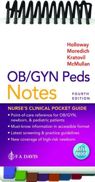 Cover for Brenda Walters Holloway · OB/GYN Peds Notes: Nurse's Clinical Pocket Guide (Spiralbok) [4 Revised edition] (2022)