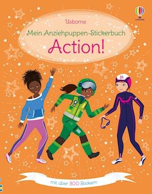 Mein Anziehpuppen-Stickerbuch: Action! - Fiona Watt - Boeken - Usborne - 9781789418743 - 12 januari 2023