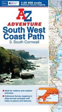 Cover for Geographers' A-z Map Company · SW Coast Path South Cornwall Adventure Atlas (Paperback Book) (2012)