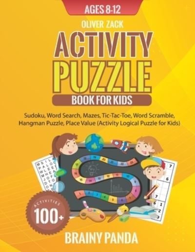 Cover for Brainy Panda · Activity Puzzle Book for Kids Ages 8-12 (Book) (2022)