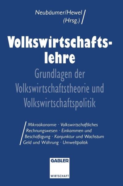 Cover for Karl Marten Barfuss · Volkswirtschaftslehre (Paperback Book) [1994 edition] (1994)