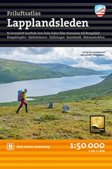 Cover for Calazo · Lapplandsleden - Friluftsatlas - Outdoor atlas (Pocketbok) (2023)