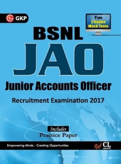 Cover for Bsnl Jao (Junior Accounts Officer) Recruitment Examination 2017 (Paperback Book) (2017)
