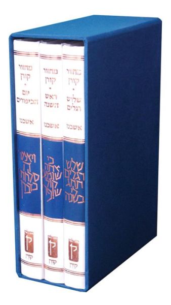 Cover for Koren Publishers · Koren Classic Mahzor Set, Ashkenaz, 3 Volumes (Hardcover Book) (2016)