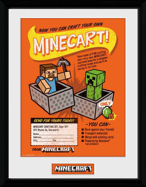Cover for Minecraft · Minecraft: Craft Your Own Minecraft (Stampa In Cornice 30x40cm) (MERCH) (2019)