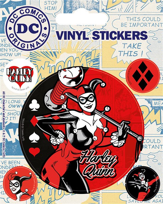 Dc Originals (Harley Quinn) Vinyl Stickers, Paper, Multi-Colour, 10 X 12.5 X 1.3 - Pyramid International - Merchandise -  - 5050293472744 - 26. november 2019