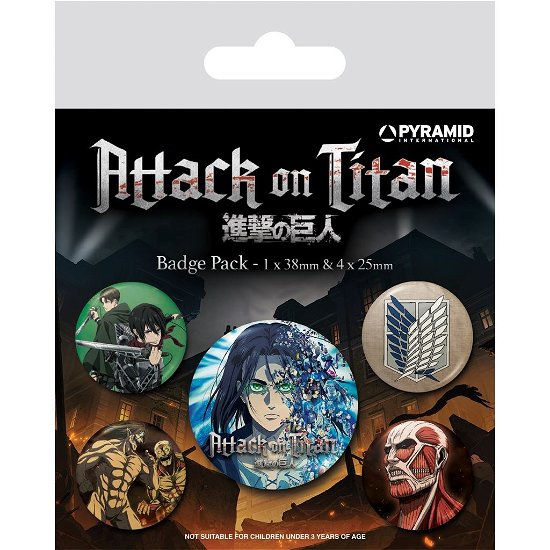 Cover for Attack On Titan · Attack On Titan S4 Badge Pack (Legetøj) (2023)