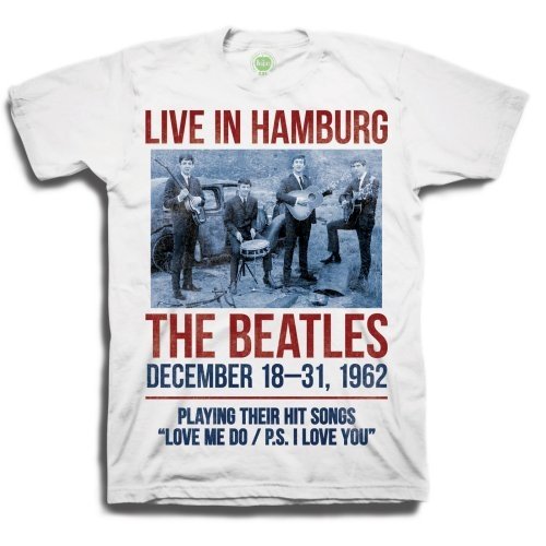 Cover for The Beatles · The Beatles Unisex Premium Tee: 1962 Live in Hamburg (Klær) [size S] [White - Unisex edition]