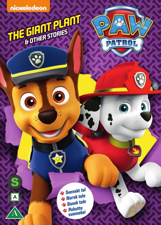 Cover for Paw Patrol · Paw Patrol - The Giant Plant &amp; Other Stories (DVD) (2018)