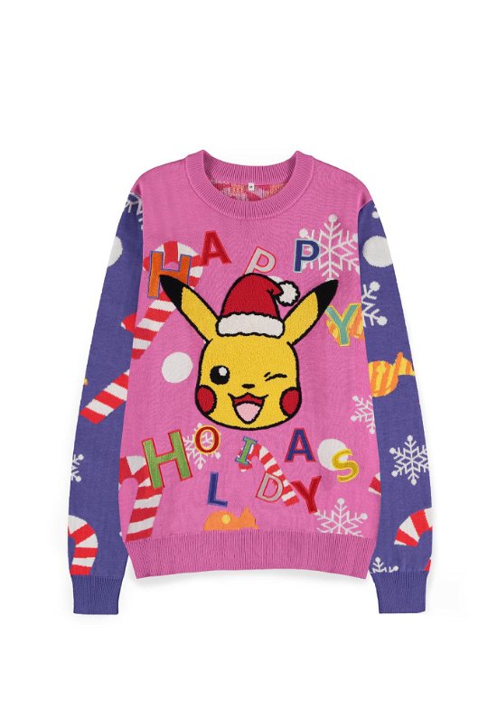 Pokemon Sweatshirt Christmas Jumper Pikachu Patche -  - Produtos -  - 8718526172744 - 26 de outubro de 2023