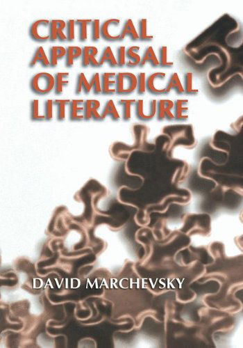 Cover for David Marchevsky · Critical Appraisal of Medical Literature (Hardcover Book) [2000 edition] (2000)