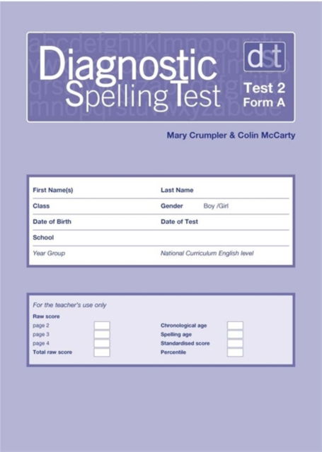 Cover for Mary Crumpler · Diagnostic Spelling Test 2, Form A (Pk10) (Book) [New edition] (2006)