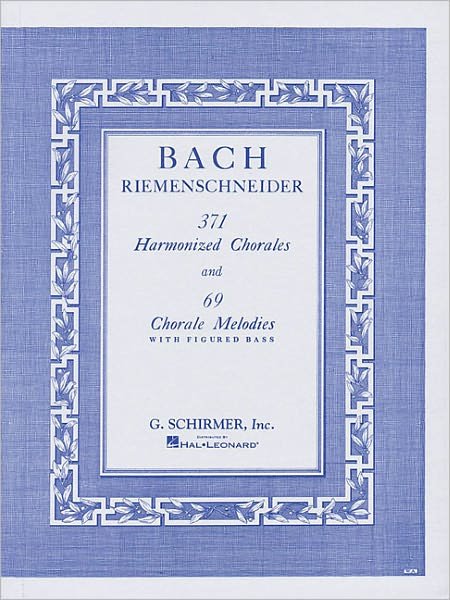 Cover for Johann Sebastian Bach · 371 Harmonized Chorales And 69 Chorale Melodies (Book) [2., Erw. Aufl. edition] (1986)
