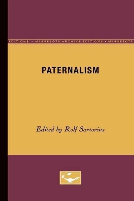 Cover for Rolf Sartorius · Paternalism (Taschenbuch) (1984)