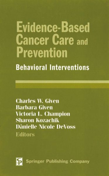 Cover for Marjorie W Suchocki · Evidence-Based Cancer Care and Prevention: Behavioral Interventions (Hardcover Book) (2003)