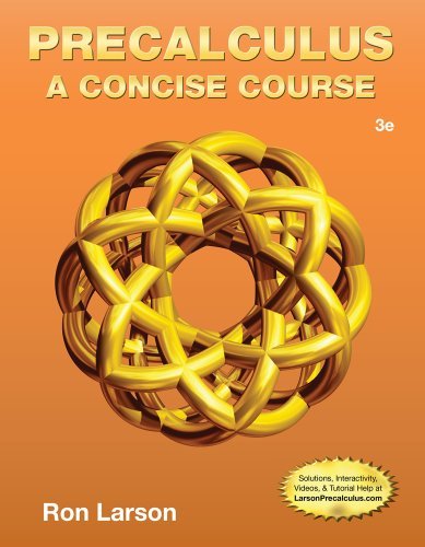Cover for Ron Larson · Precalculus: a Concise Course (Hardcover Book) (2012)
