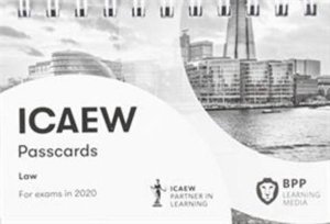 Cover for BPP Learning Media · ICAEW Law: Passcards (Spiralbok) (2019)