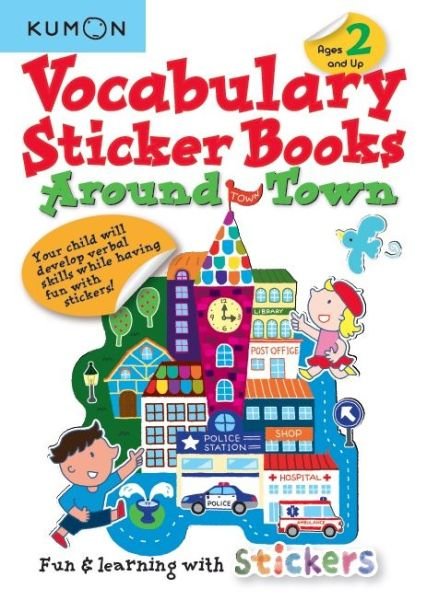 Cover for Kumon · Vocabulary Sticker Books: Around Town (Paperback Book) (2019)