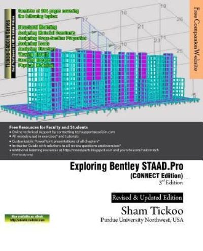 Cover for Cadcim Technologies · Exploring Bentley STAAD.Pro CONNECT Edition (Paperback Bog) (2018)