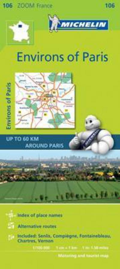 Michelin Zoom: Paris Environs - Michelin - Libros - Michelin - 9782067217744 - 6 de febrero de 2017