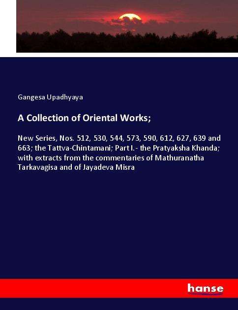 Cover for Upadhyaya · A Collection of Oriental Work (Book)