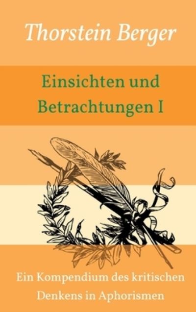 Cover for Berger · Einsichten und Betrachtungen I (N/A) (2021)