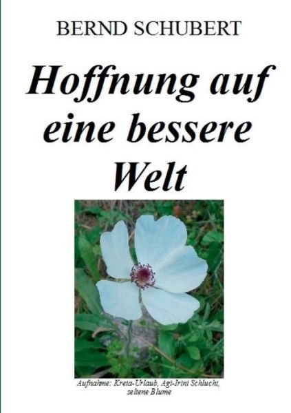 Cover for Schubert · Hoffnung auf eine bessere Welt (Buch) (2020)