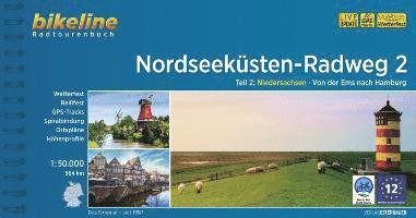 Cover for Esterbauer · Bikeline: Nordseeküsten Radweg 2: Niedersachsen: Von der Ems nach Hamburg (Spiralbuch) (2021)