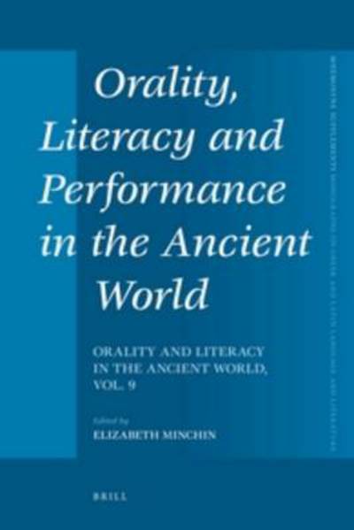 Orality Literacy - Brill - Books - BRILL - 9789004217744 - December 9, 2011