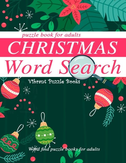 Cover for Vibrant Puzzle Books · Christmas word search puzzle book for adults. (Paperback Book) (2019)