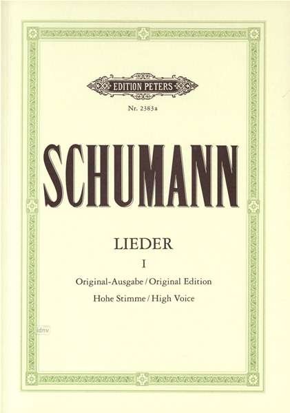 Cover for Robert Schumann · Complete Songs, Vol. 1 (High Voice) (Partitur) (2001)