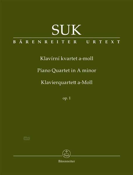 Cover for Suk · Klavierquartett a-Moll op. 1 / Klav (Book)