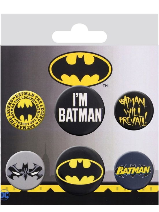 Cover for Button 6er Set · Button 6er Set - Batman Mix (Toys) (2019)