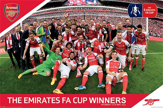 Arsenal Fc: Fa Cup Winners (Poster 61X91,5 Cm) - Game of Thrones - Koopwaar - Pyramid Posters - 5050574341745 - 7 februari 2019