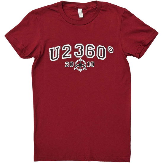 Cover for U2 · U2 Ladies T-Shirt: 360 Degree Tour 2010 Logo (Red) (Ex-Tour) (T-shirt) [size M] (2023)