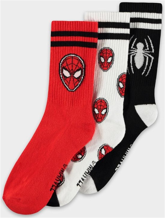 Cover for Marvel: Spider · Marvel: Spider-Man Sport Socks Black (Calzini Tg. 39/42) (3Pack) (Toys)