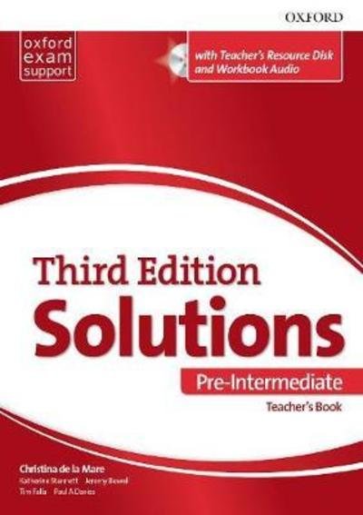 Cover for Paul Davies · Solutions: Pre-Intermediate: Teacher's Pack: Leading the way to success - Solutions (Book) [3 Revised edition] (2017)