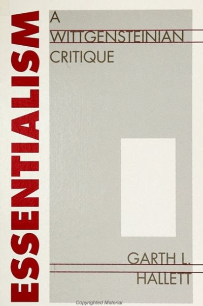 Cover for Garth Hallett · Essentialism (Book) (1991)