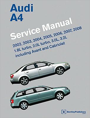 Cover for Bentley Publishers · Audi A4 Service Manual 2002-2008 (B6, B7): Including Avant and Cabriolet (Hardcover Book) (2011)