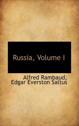 Cover for Alfred Rambaud · Russia, Volume I (Paperback Book) (2009)