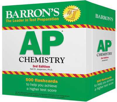 Cover for Neil D. Jespersen · AP Chemistry Flash Cards - Barron's Test Prep (Flashcards) [Third edition] (2019)