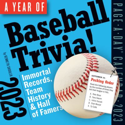 Cover for Workman Calendars · Year of Baseball Trivia! Page-A-Day Calendar 2023 (Calendar) (2022)