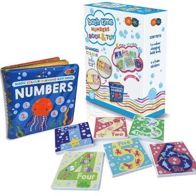 Cover for Magic Colour Changing Bath Book &amp; Stickers - Numbers (Paperback Book) (2023)